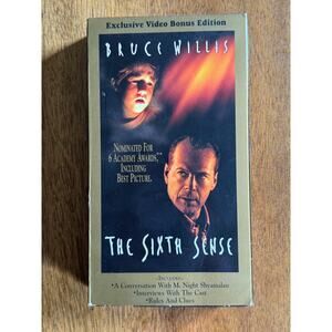 The Sixth Sense VHS Bruce Willis Haley Joel Osment Thriller